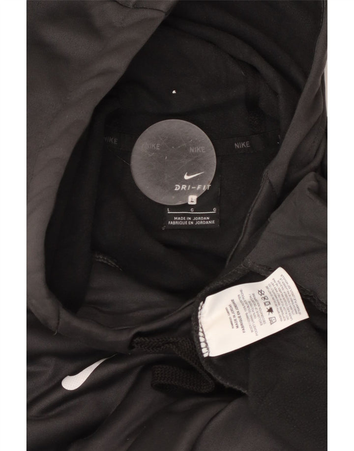 NIKE Jersey con capucha y gráfico de béisbol para hombre, poliéster gris grande