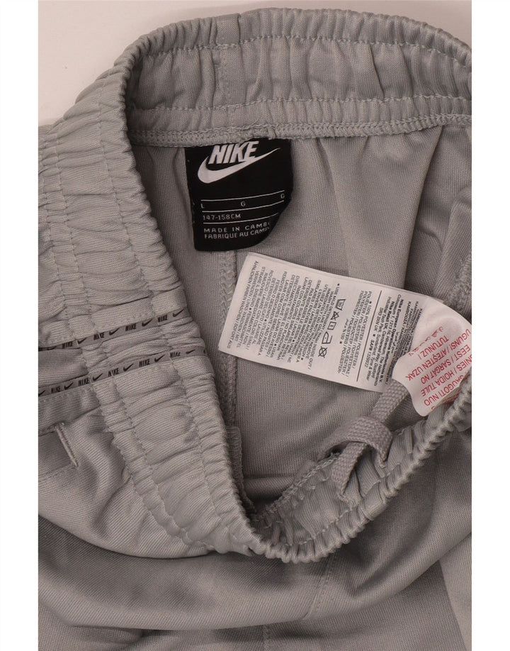 Nike Pantalones cortos deportivos con gráficos para niños 12-13 años Grande Gris Poliéster