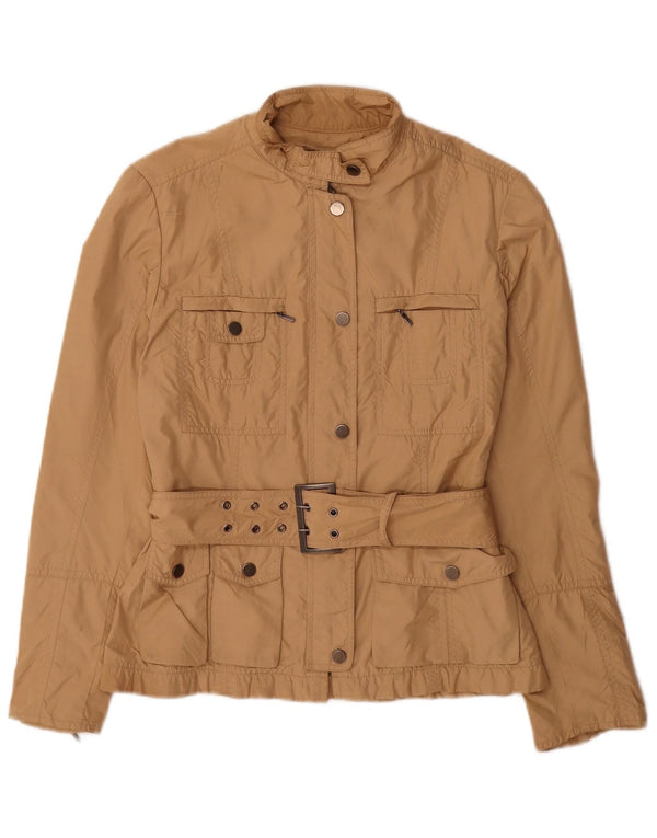 Zara Mujer Chaqueta Utilitaria UK 12 Medium Beige