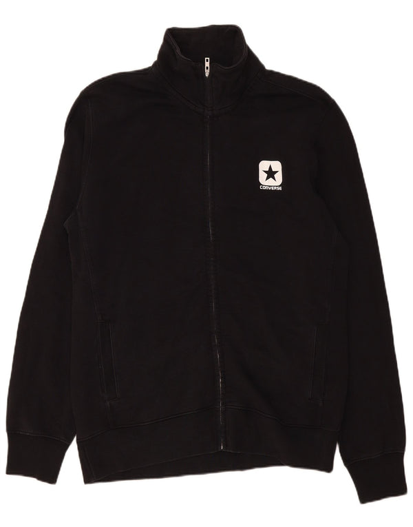 Converse Hombre Chándal Top Chaqueta XL Algodón Negro