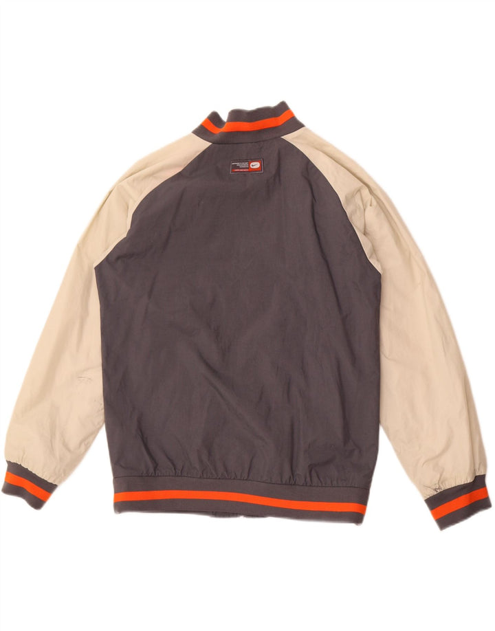 Nike Chaqueta bomber de atletismo para niños de 12 a 13 años, talla grande, color gris