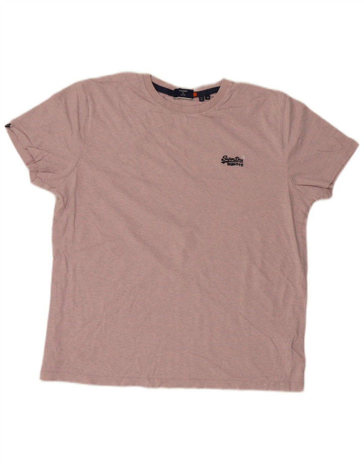 Superdry Camiseta Hombre Top XL Rosa Algodón