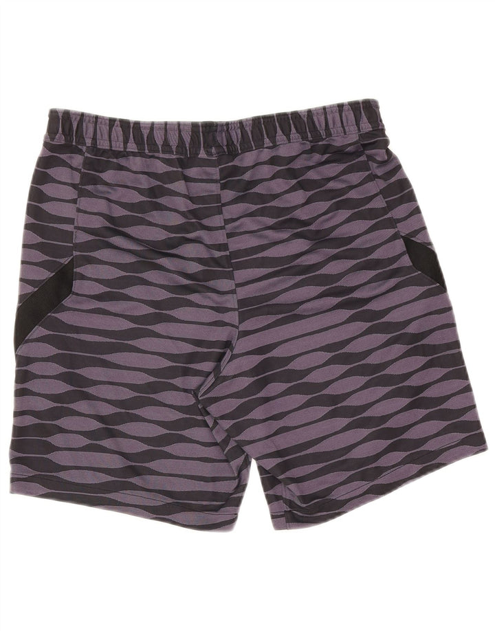 Nike - Pantalones cortos deportivos ajustados para hombre, color morado medio, poliéster geométrico