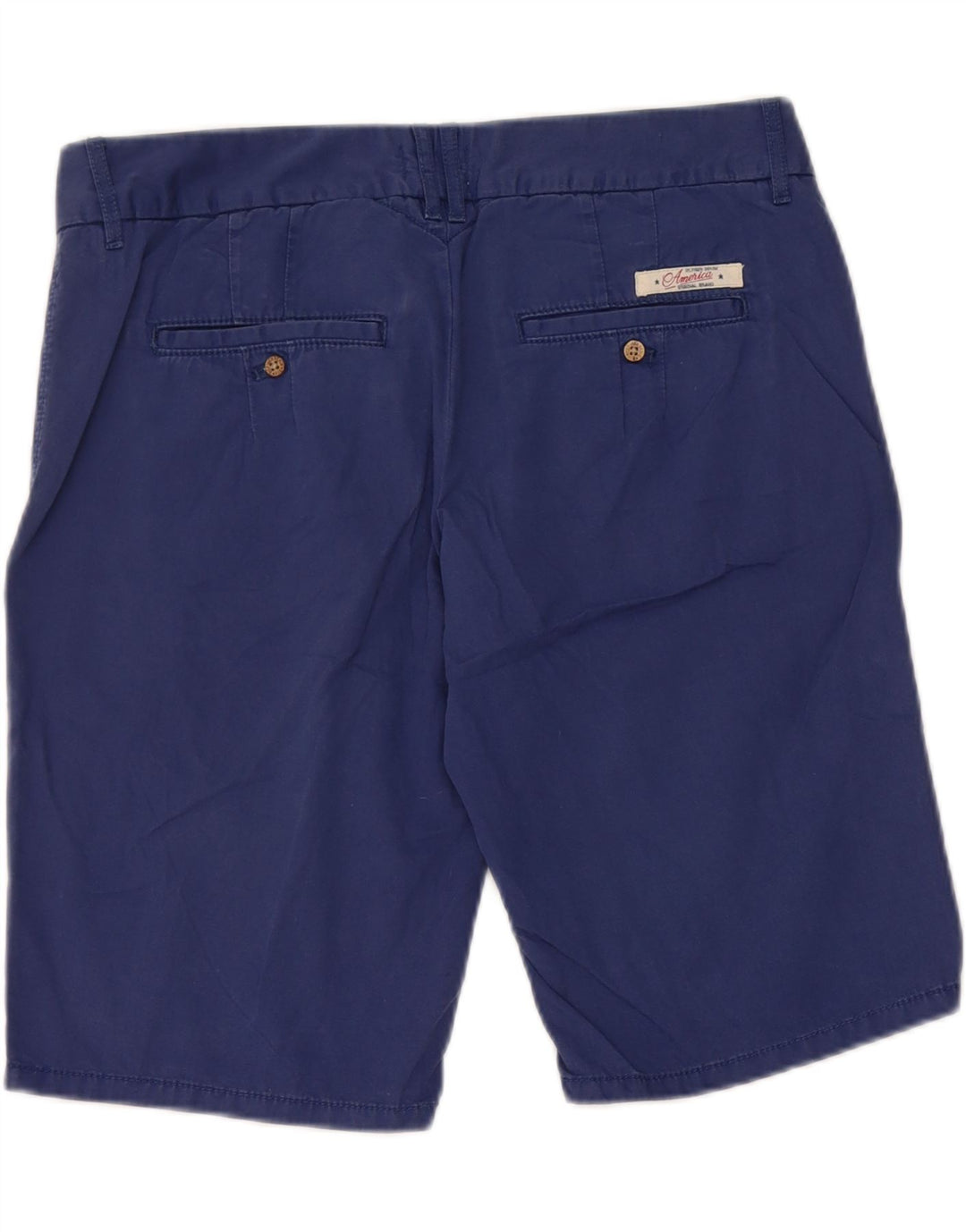 Pantalones Cortos Chinos Tommy Hilfiger Mujer W28 Algodón Azul Medio