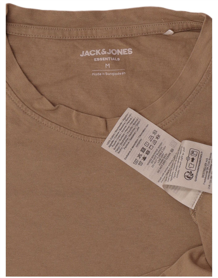 Jack & Jones Hombre Camiseta Top Algodón Marrón Medio