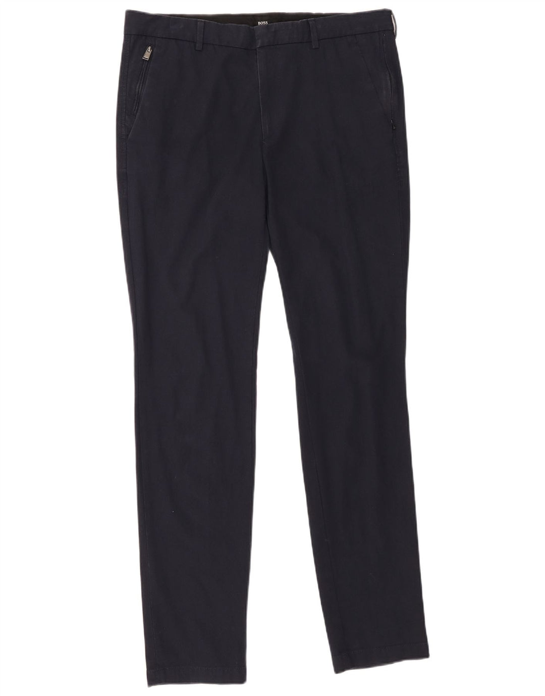 HUGO BOSS Pantalón chino ajustado de viaje para hombre IT 48 Medium W34 L32 Azul marino