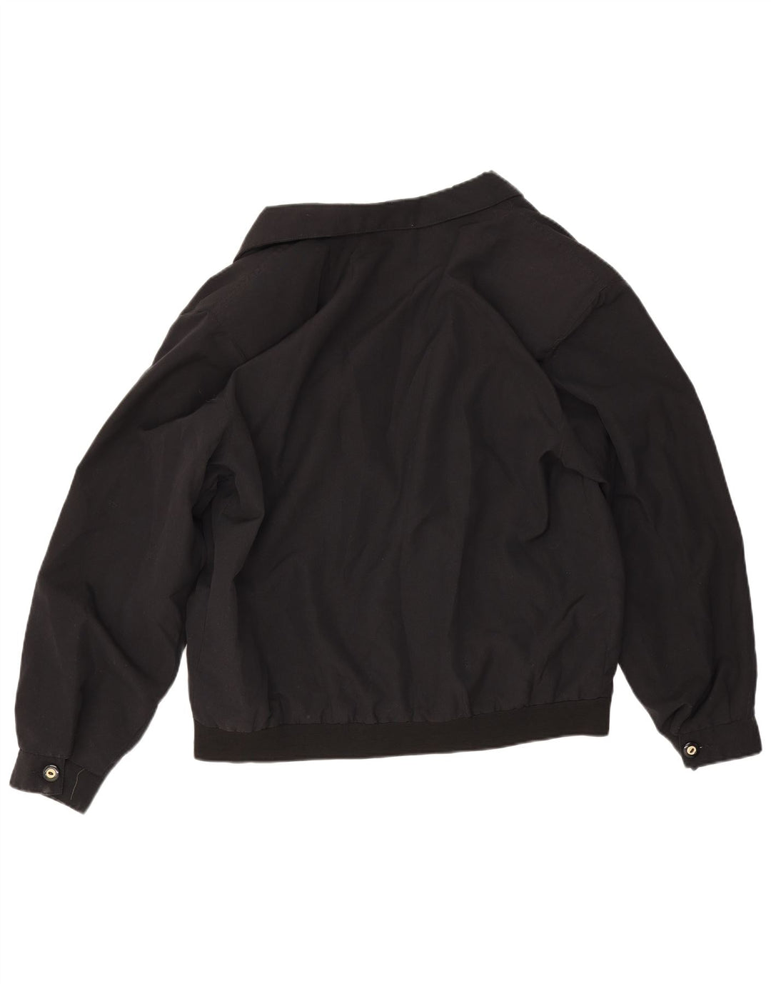 Vintage hombres bomber chaqueta grande algodón negro