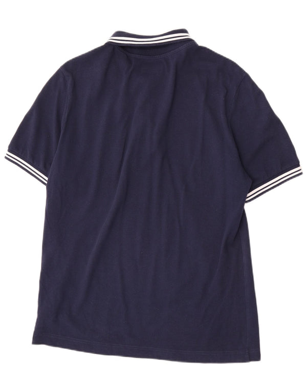 Polo Kappa Hombre De Algodón A Rayas Azul Marino Medio