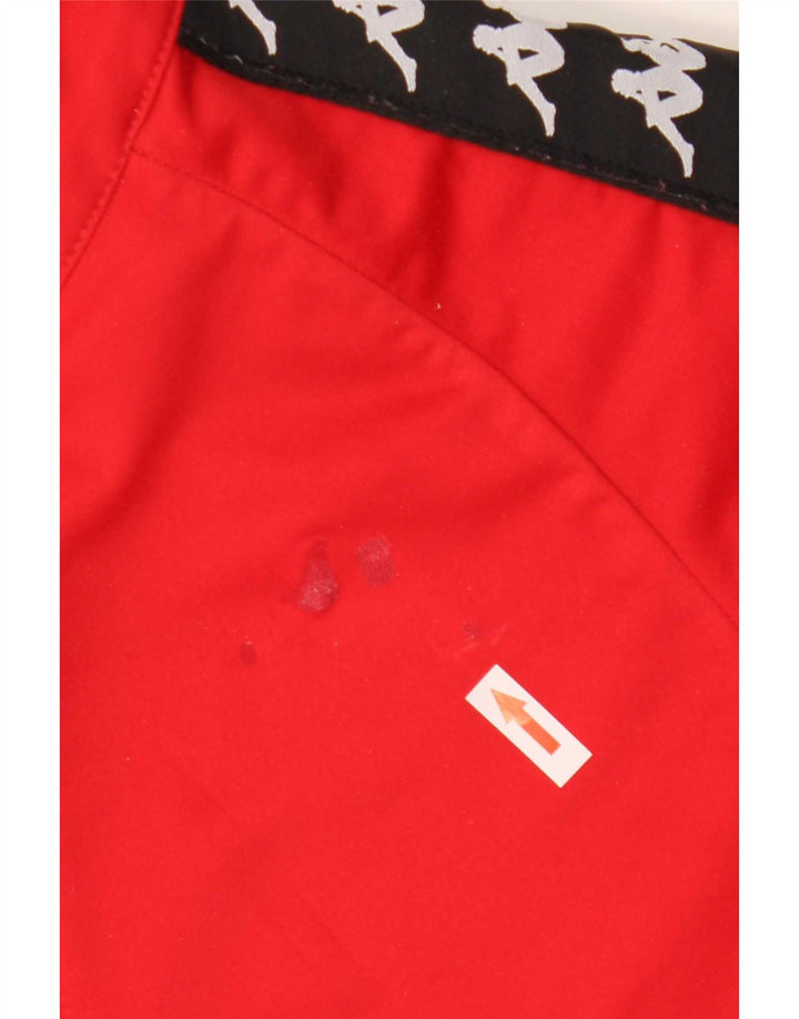 Kappa Mens Graphic Chándal Top Chaqueta Grande Rojo Colorblock Poliéster