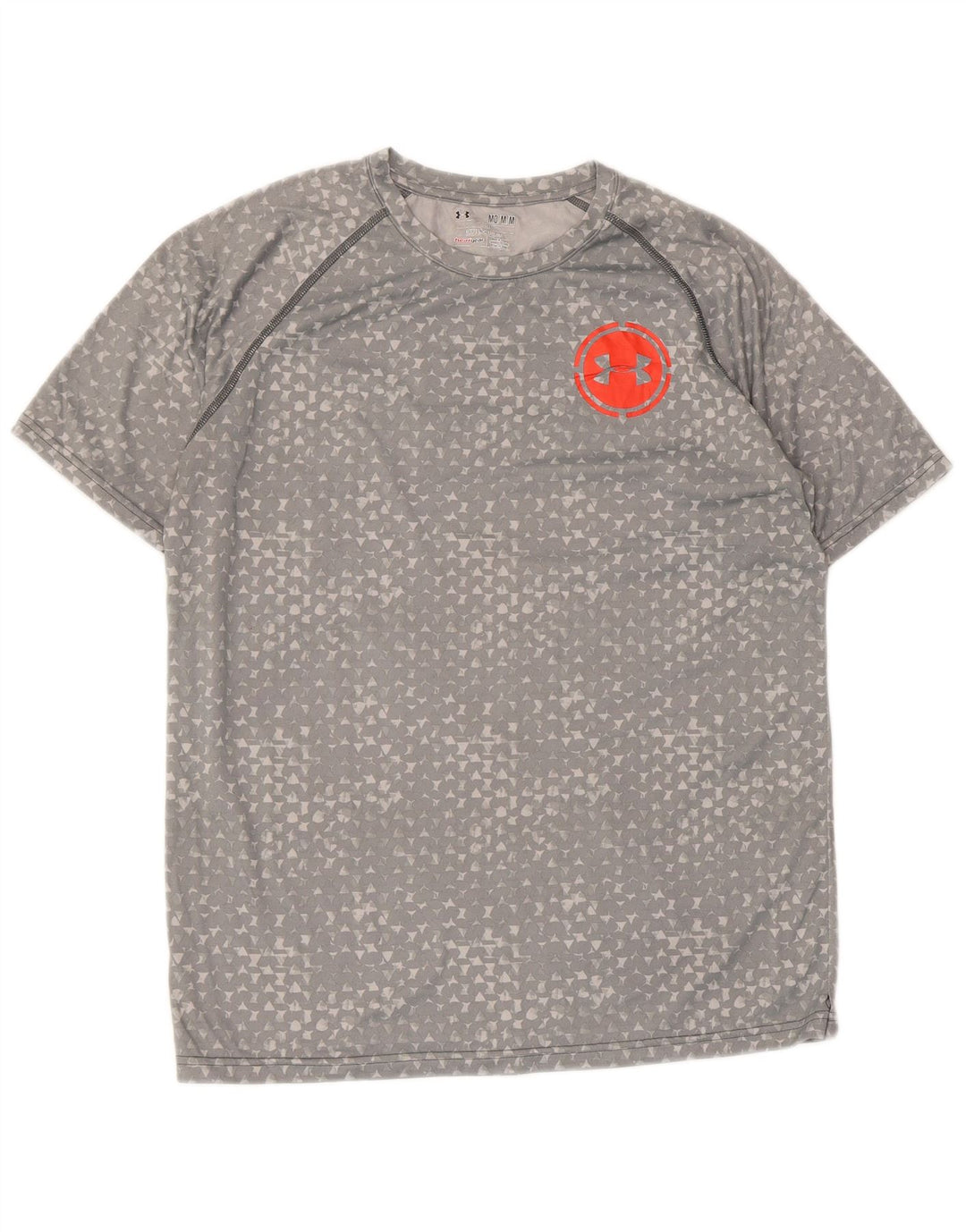 Camiseta UNDER ARMOUR Heat Gear para hombre Top gris medio geométrico