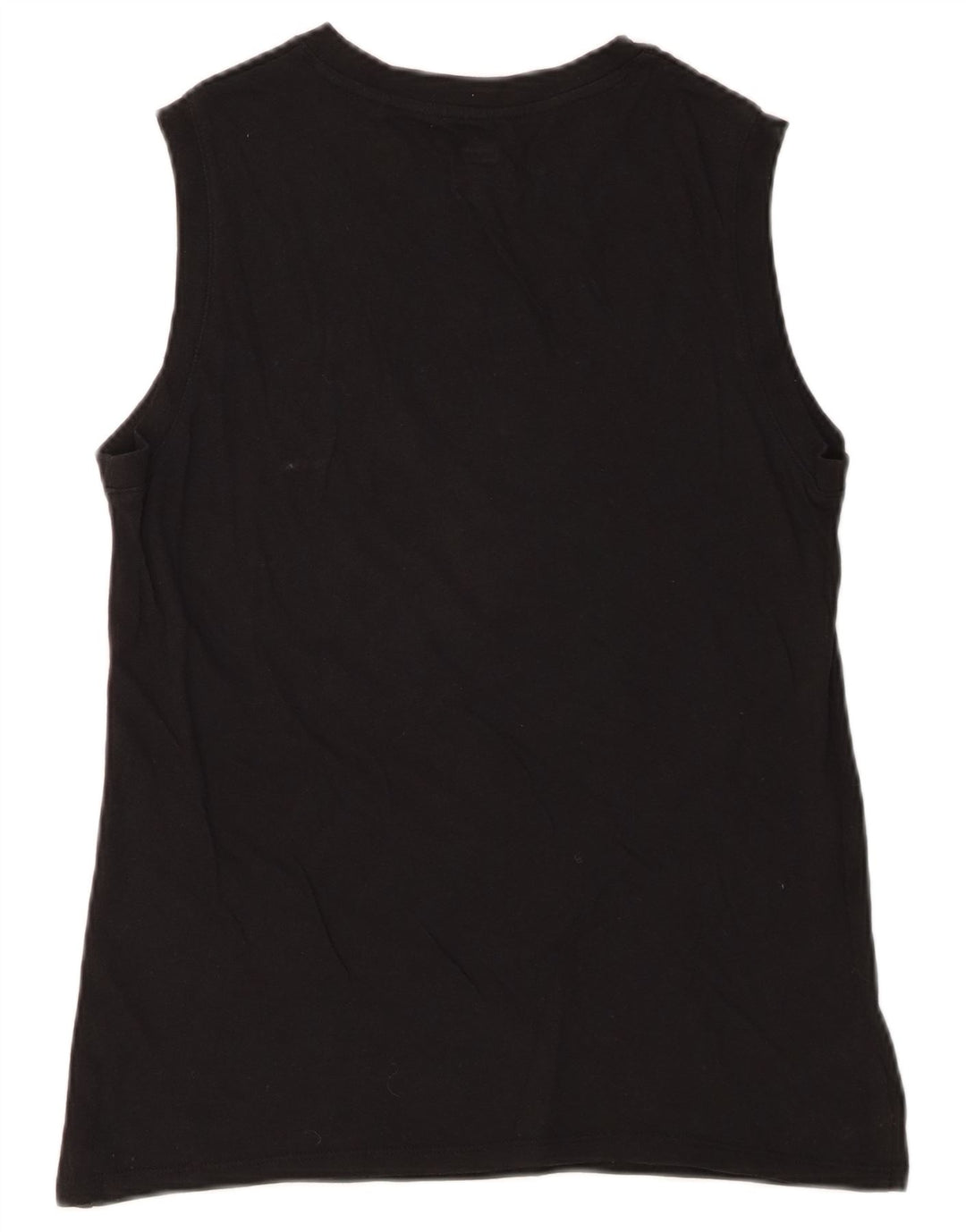 Levi's Top sin mangas gráfico para mujer UK 10 Small Algodón negro