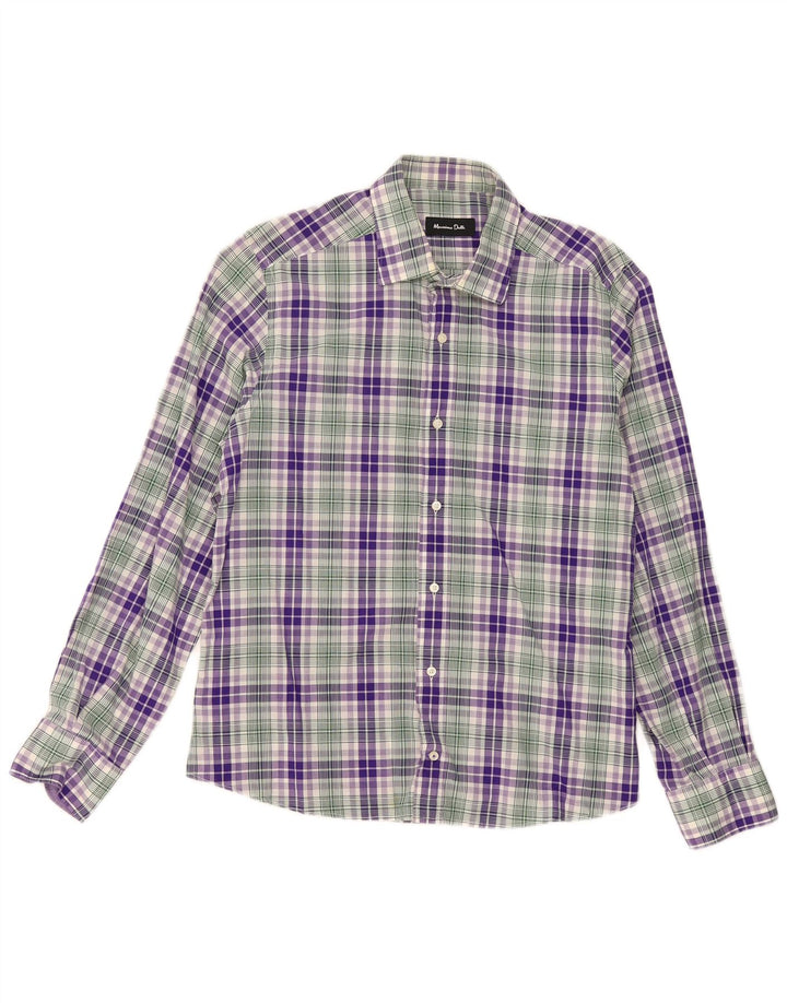 Camisa Massimo Dutti Hombre Cuadros Grandes Multicolor