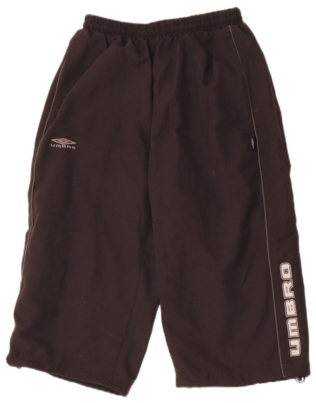 UMBRO Pantalones de chándal capri gráficos para hombre, talla pequeña, negro