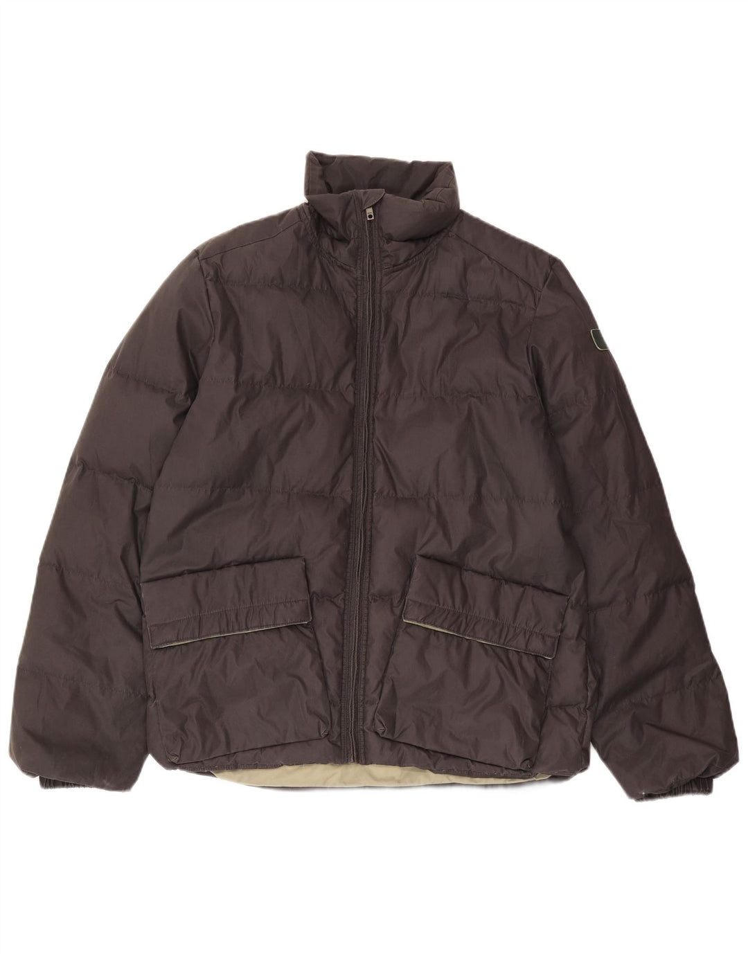 DIESEL Chaqueta acolchada para hombre UK 40 Large Gris Poliéster