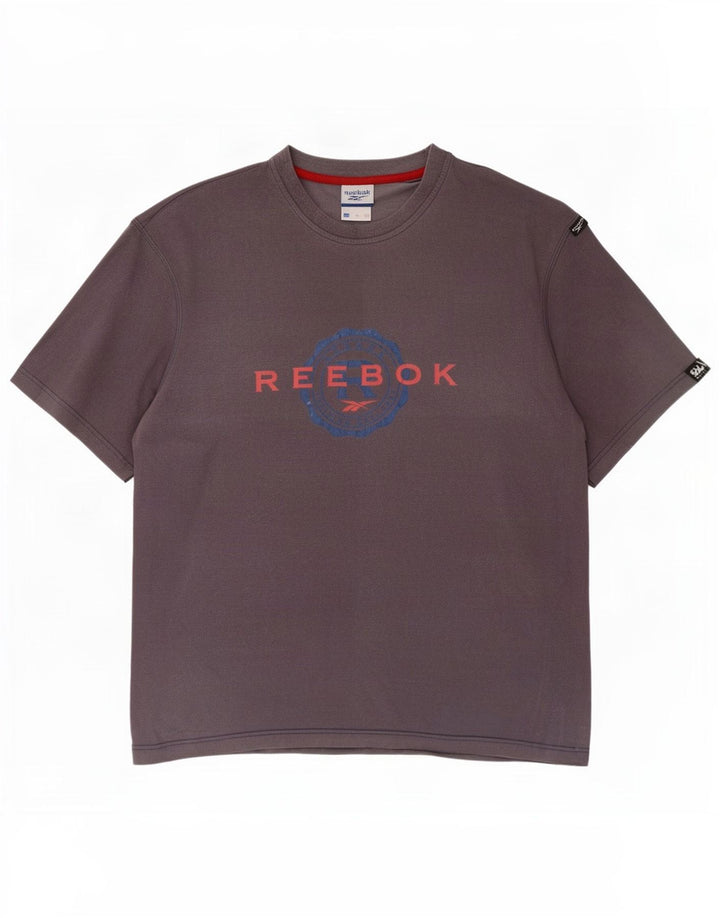 Camiseta Reebok Hombre Graphic Top Gris Medio