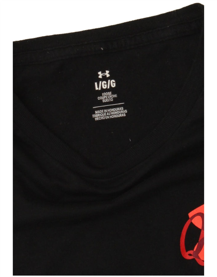 Under Armour - Camiseta gráfica para hombre, talla grande, color negro