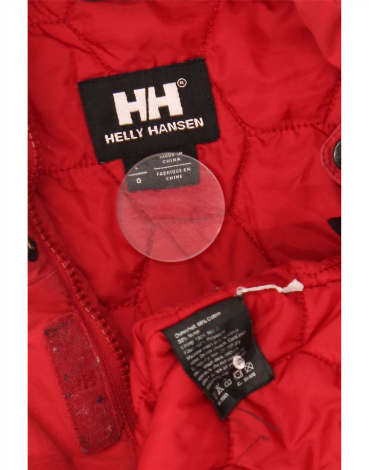 Helly Hansen Chaqueta cortavientos para hombre Reino Unido 40 Grande Rojo Colorblock Algodón