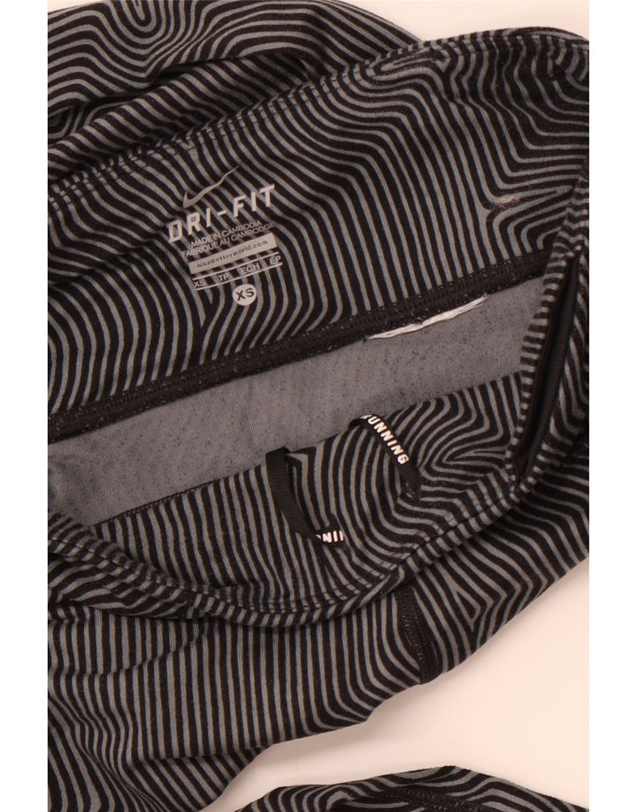 Leggings NIKE Dri Fit para mujer UK 6 XS Gris Pinstripe