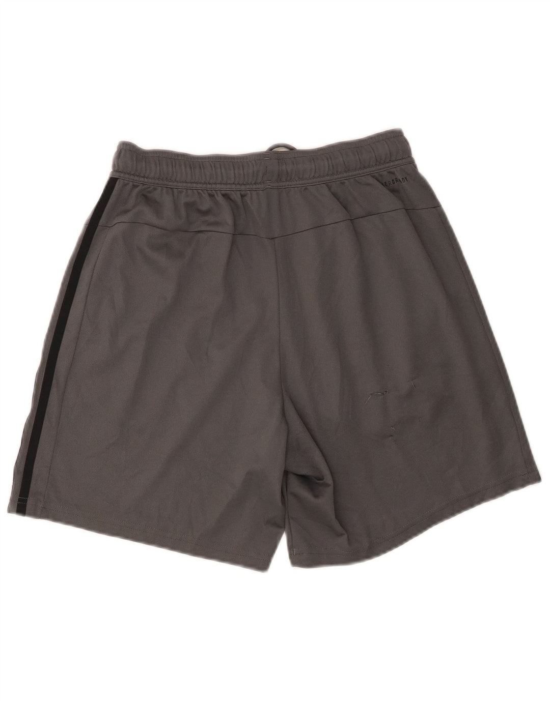 Adidas - Pantalones cortos deportivos de ajuste regular para hombre, poliéster gris pequeño