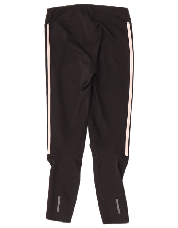 Adidas Climalite Crop Leggings para mujer Reino Unido 8/10 Pequeño Negro Poliéster
