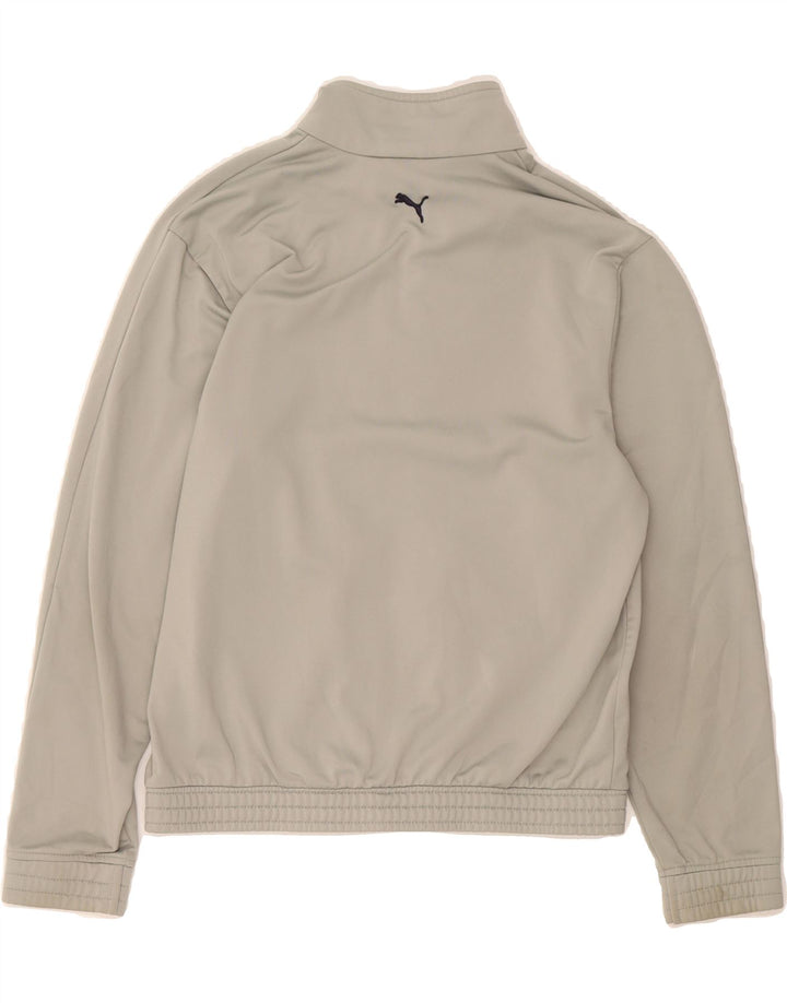 PUMA Boys Tracksuit Top Jacket 11-12 Years Grey Polyester Vintage Puma and Second-Hand Puma from Messina Hembry 