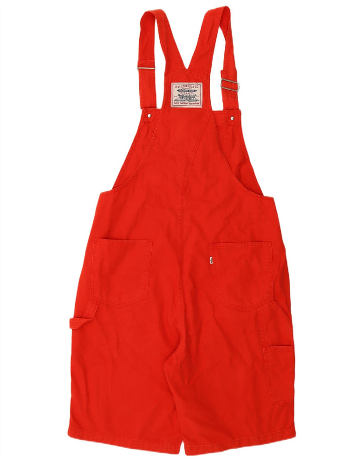 Levi's Pantalones Cortos De Mezclilla Con Peto Para Mujer Grande W36 Algodón Rojo