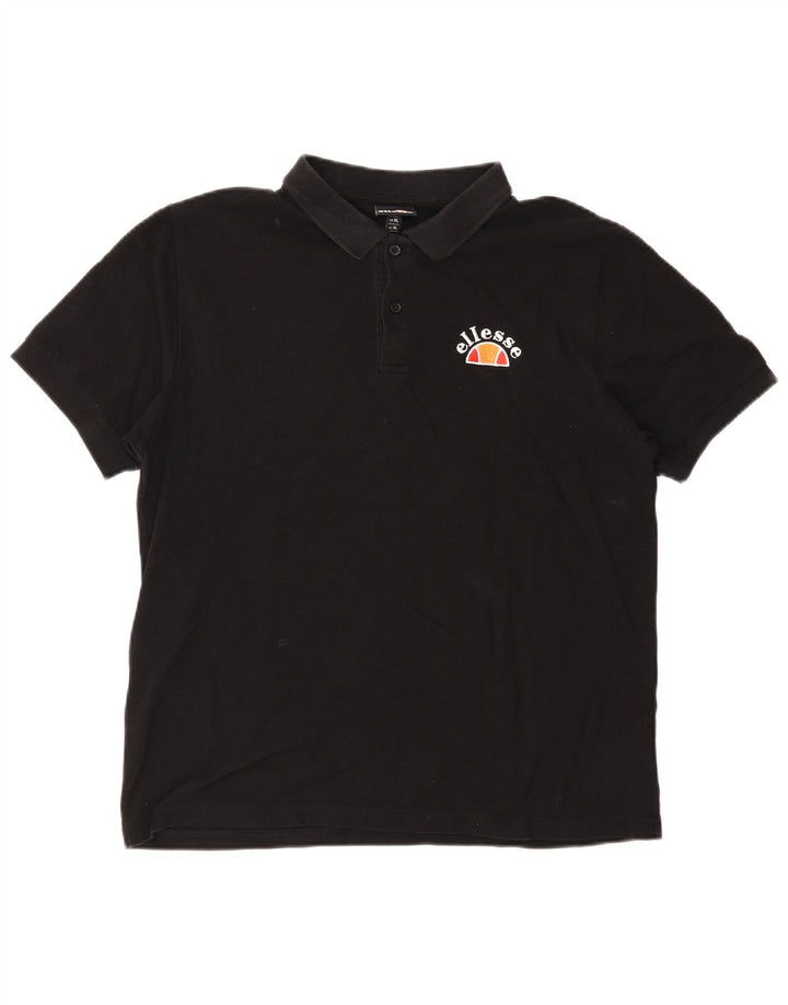 Polo Ellesse Hombre XL Algodón Negro