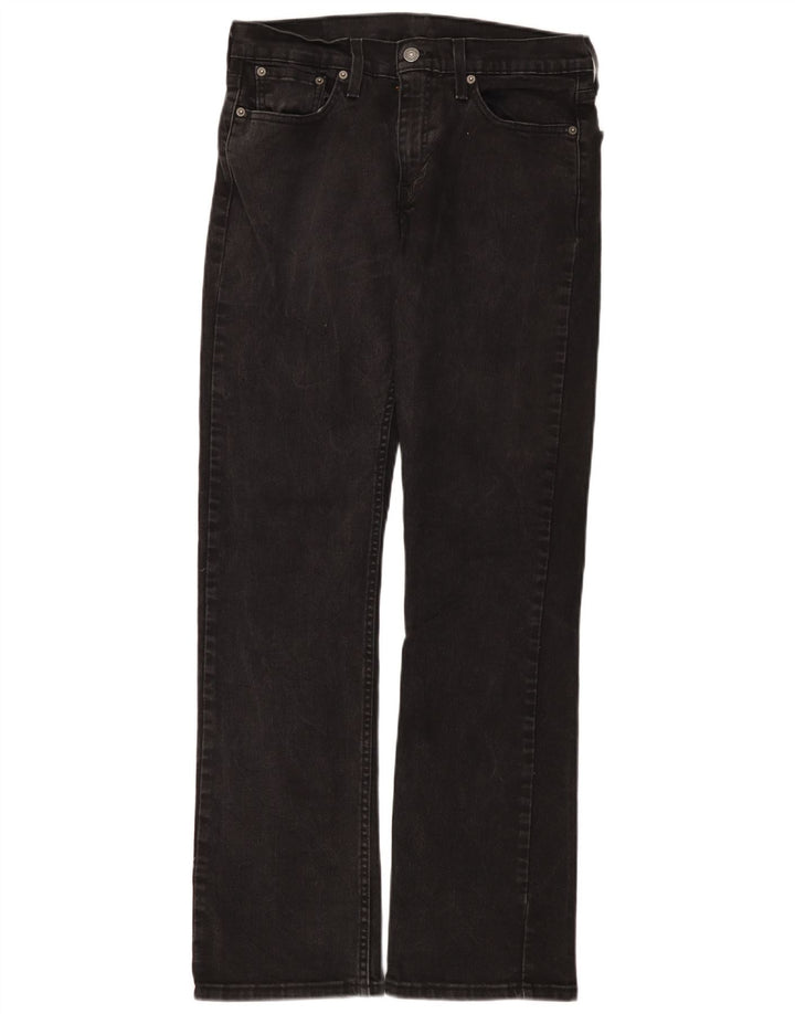 Levi's Hombre 527 Vaqueros Bootcut W30 L32 Algodón Negro