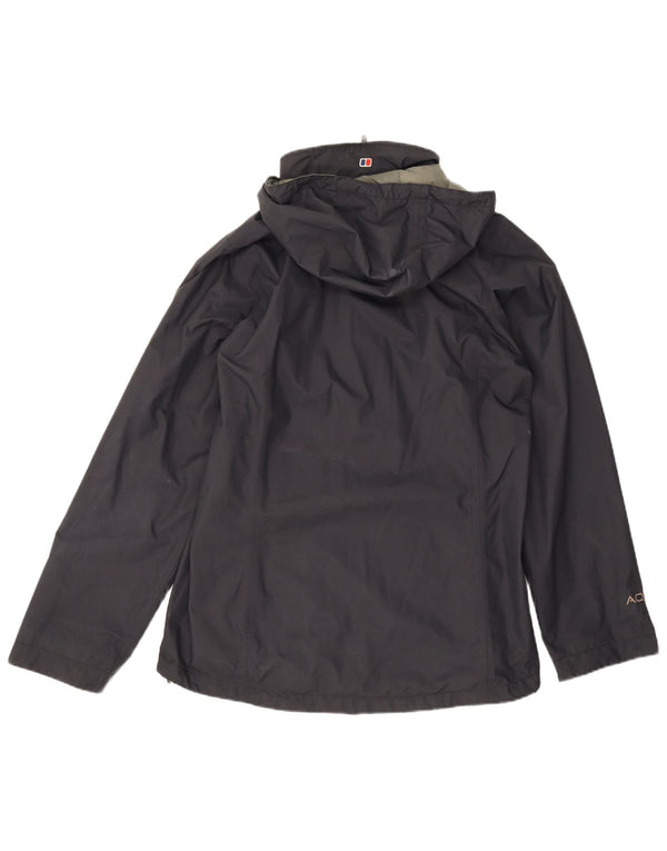 Berghaus Chaqueta impermeable con capucha para mujer UK 46 Large Poliamida azul marino