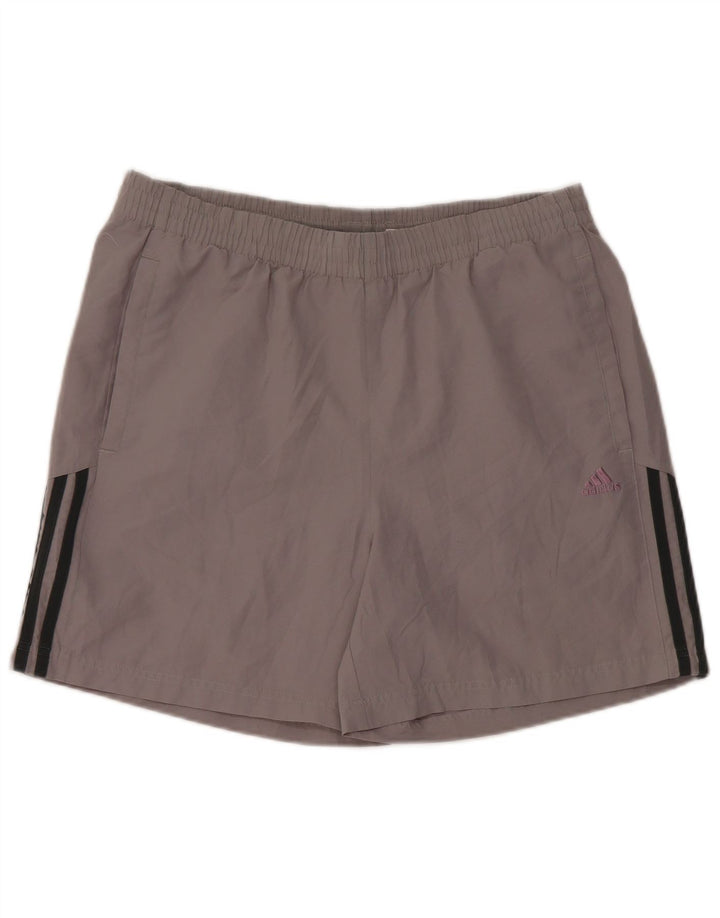 Pantalón Corto Deportivo Adidas Hombre Gris Medio Poliéster