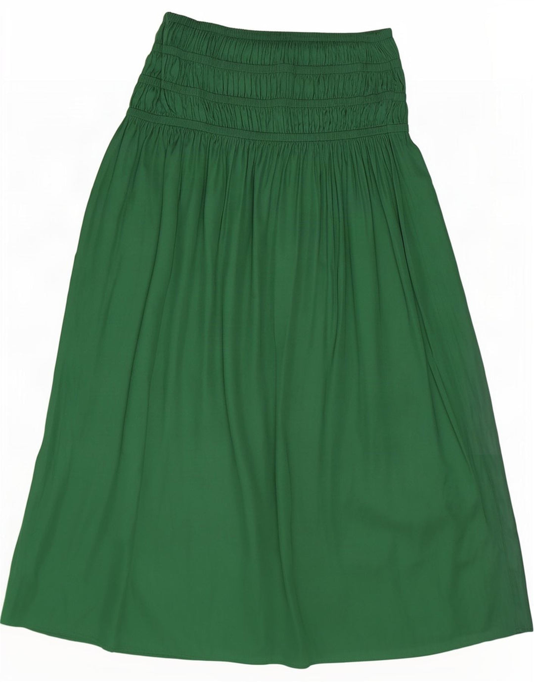 Marks & Spencer Falda larga para mujer UK 10 Small W34 Poliéster verde