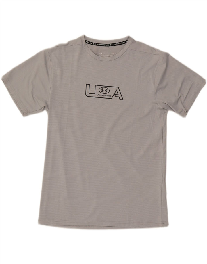 Under Armour Camiseta gráfica para hombre Top poliéster gris grande