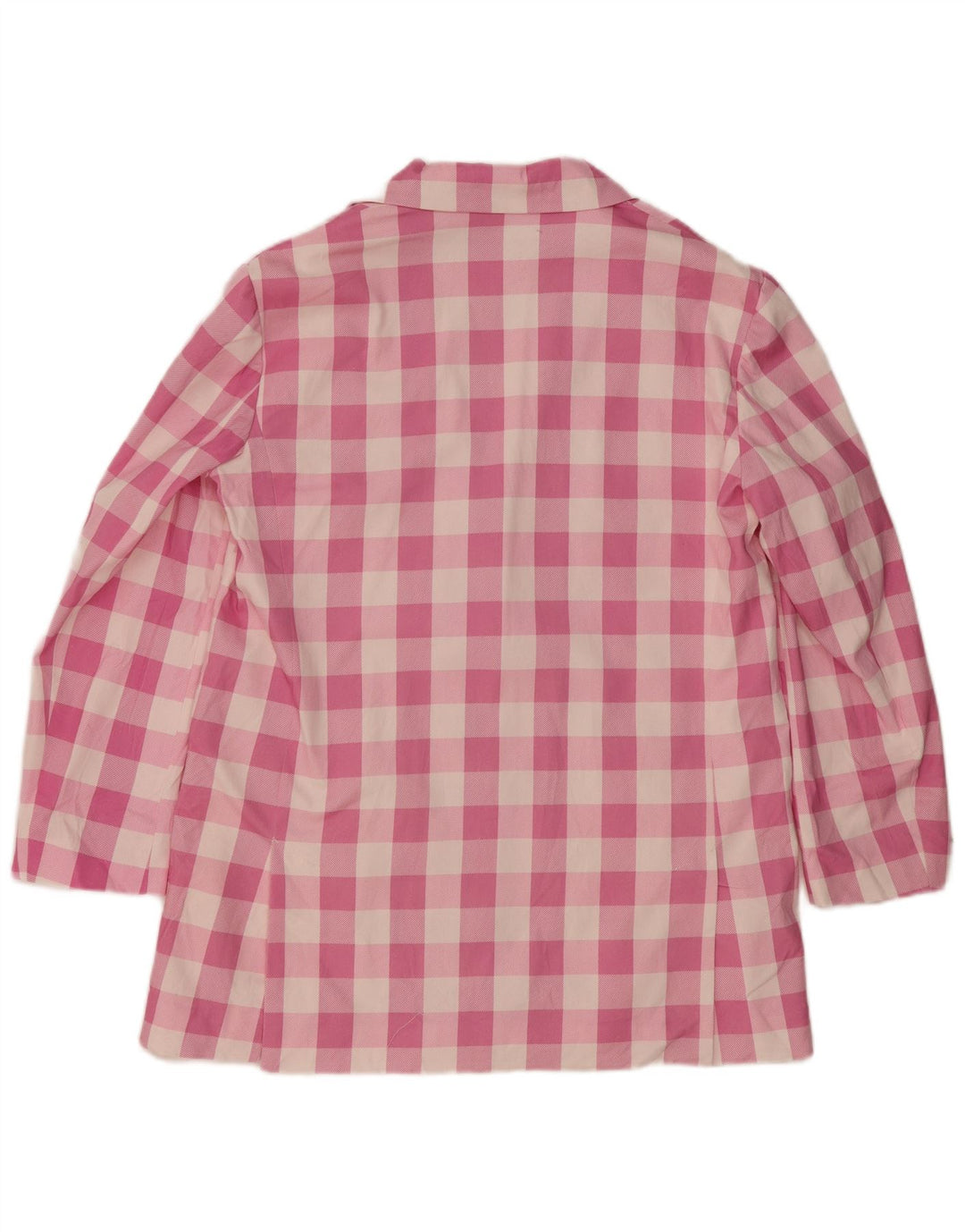 ZARA Chaqueta Blazer De 2 Botones Para Mujer UK 46 Large Pink Gingham