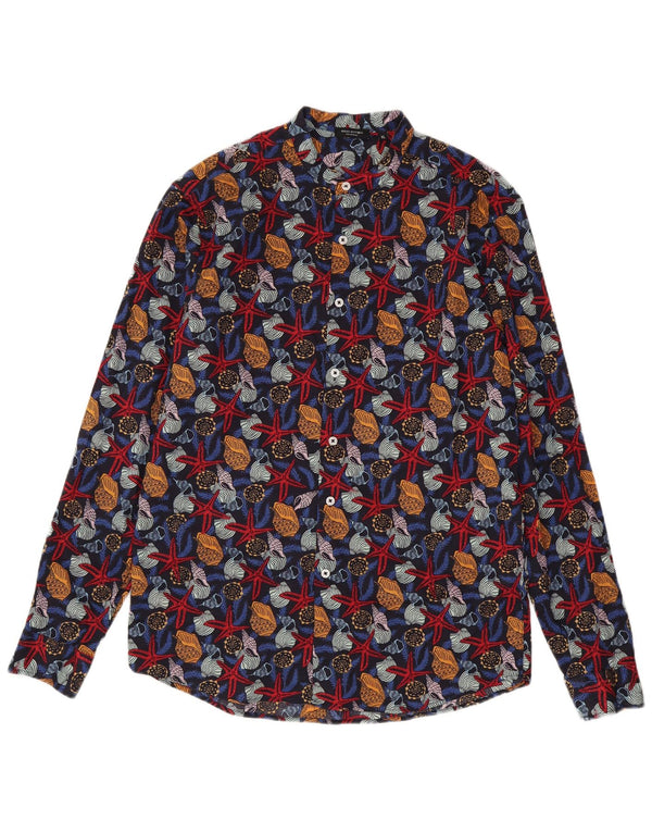 Bread & Buttons Camisa Hombre XL Algodón Estampado Animal Multicolor