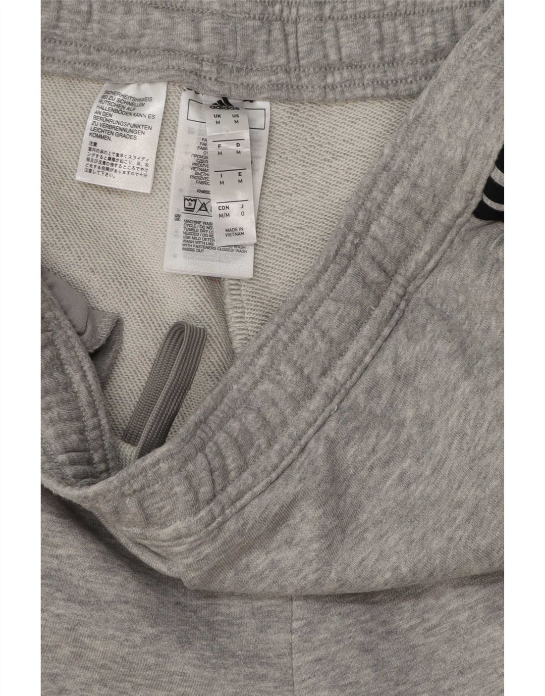 Pantalón De Chándal Adidas Hombre Gris Medio Algodón