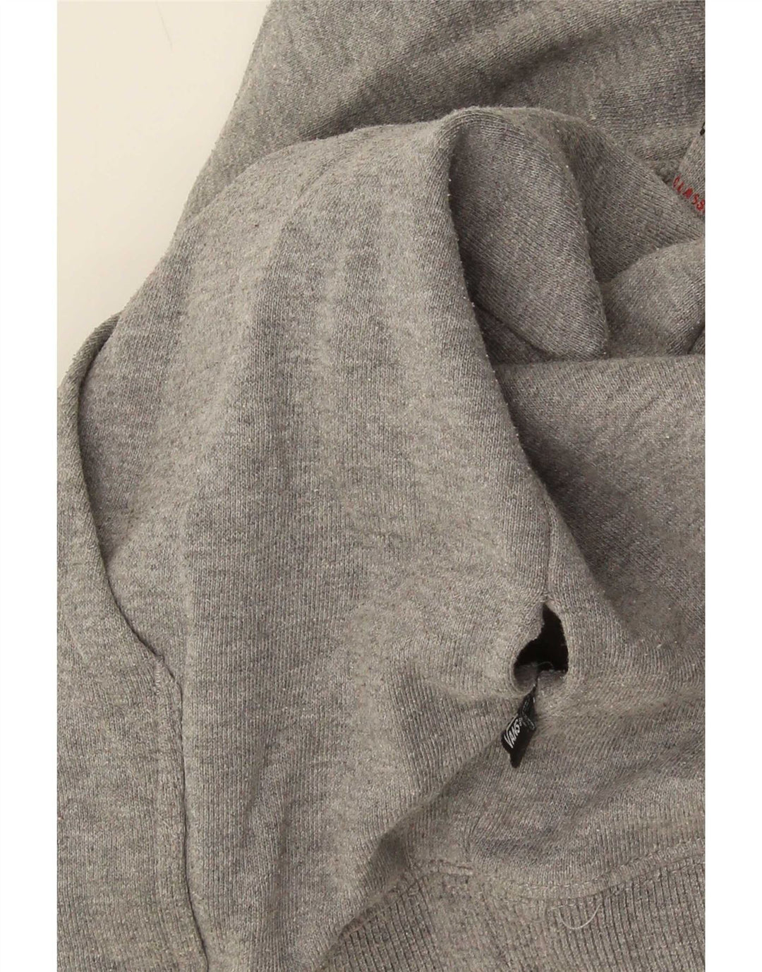 Vans Hombre Sudadera Con Capucha Gráfica Jersey Pequeño Gris Moteado