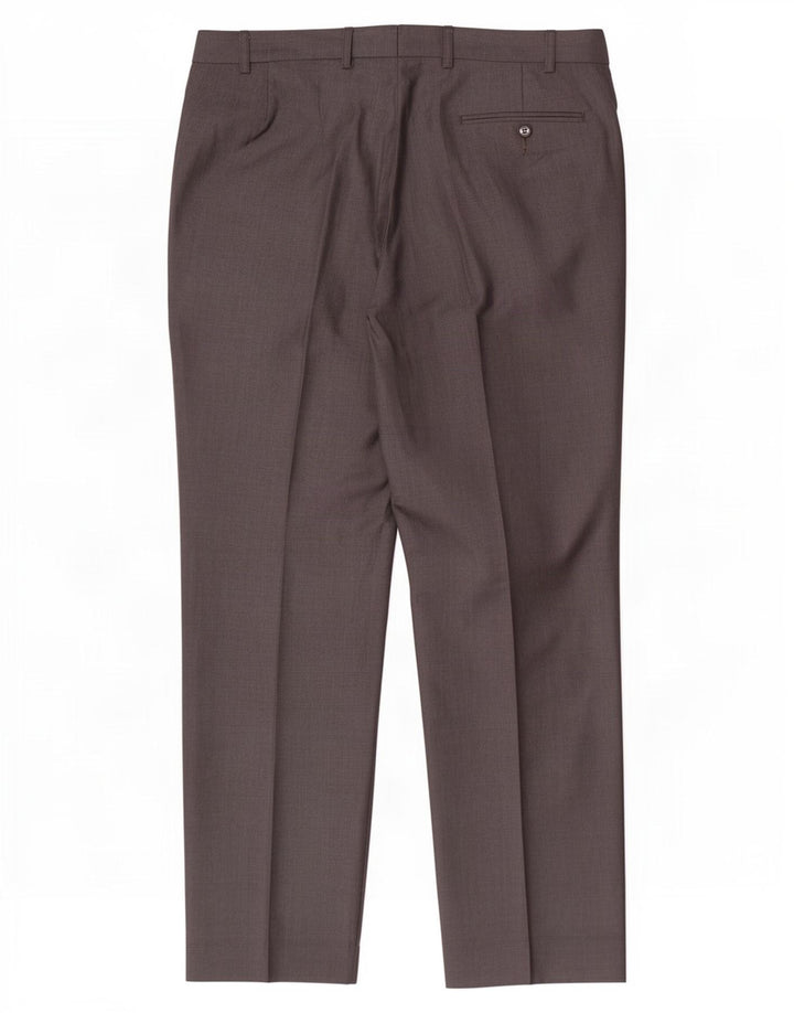 Marks & Spencer Pantalones de traje rectos Autograph para hombre W36 L31 Lana gris