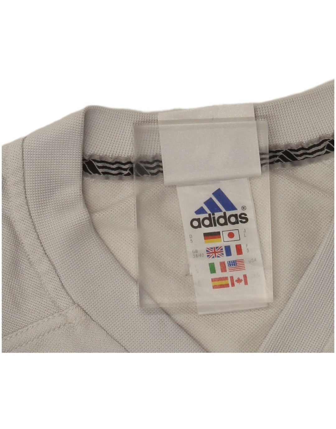 Adidas Camiseta Hombre Top UK 38/40 Gris Medio Poliéster