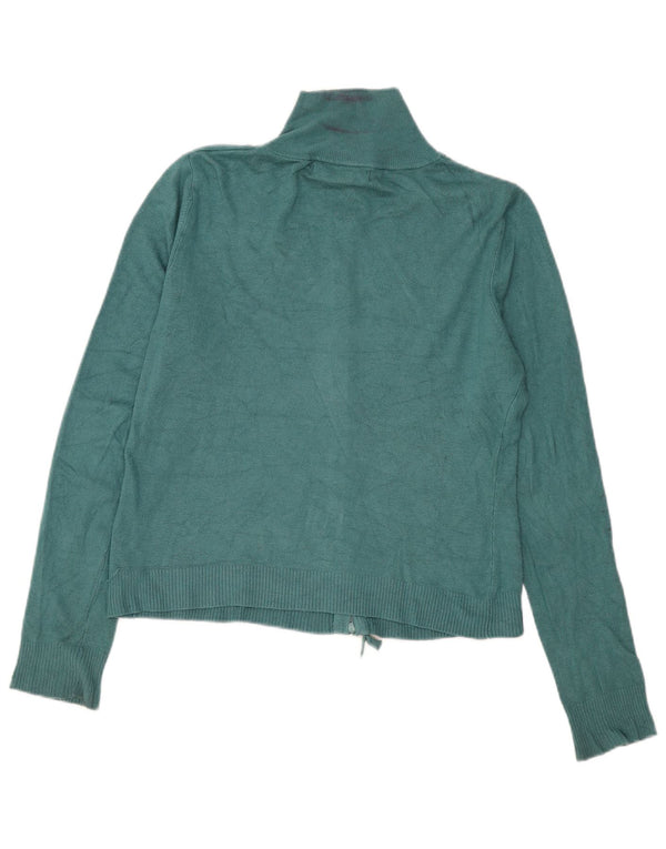 Zara Mujer Cárdigan Suéter UK 40 XL Rayón Verde