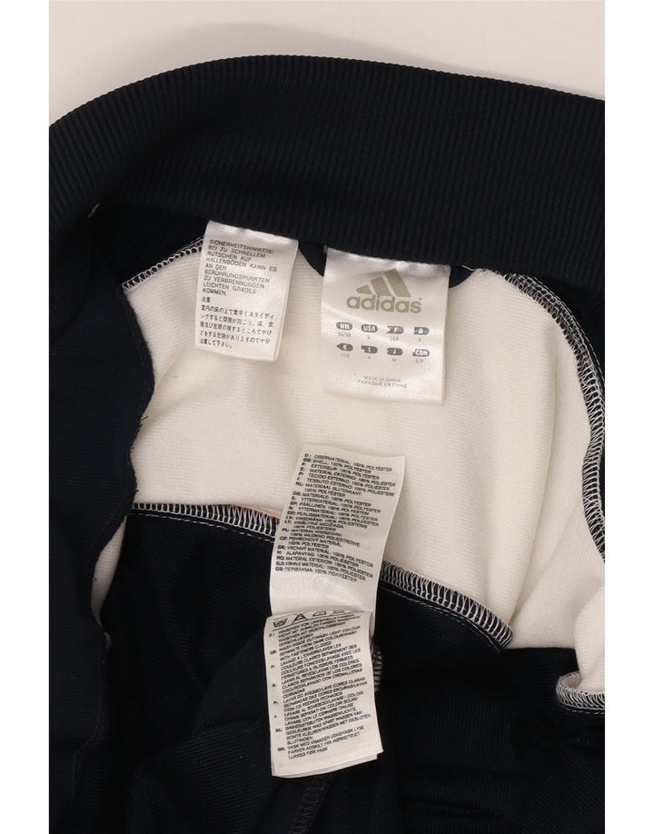ADIDAS Chaqueta de chándal para hombre UK 36/38 Small Azul marino Colorblock