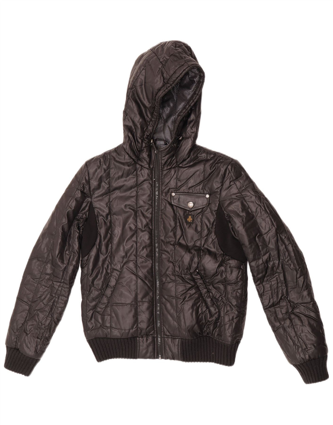 Refrigiwear Chaqueta bomber acolchada con capucha para niños 13-14 años Negro Poliéster