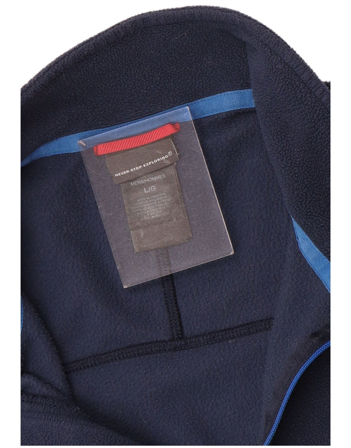 THE NORTH FACE Jersey de forro polar con cuello y cremallera para hombre Grande Poliéster azul marino