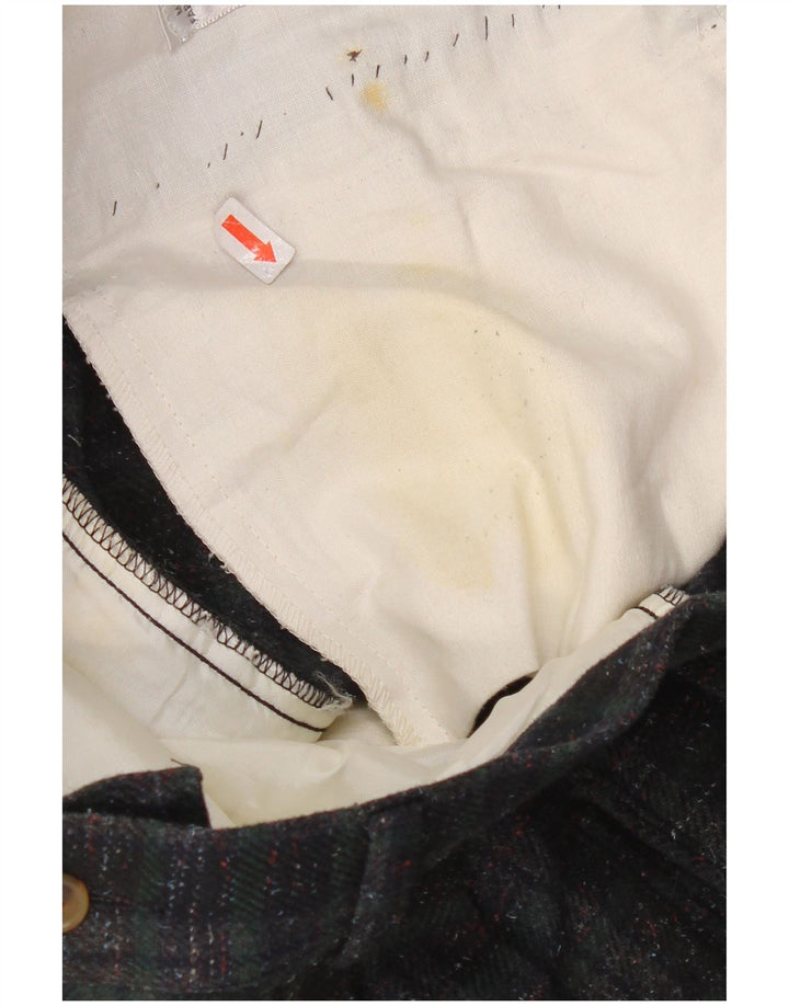 Ciao Pantalones casuales rectos para hombre IT 48 Medium W32 L33 Cuadros verdes