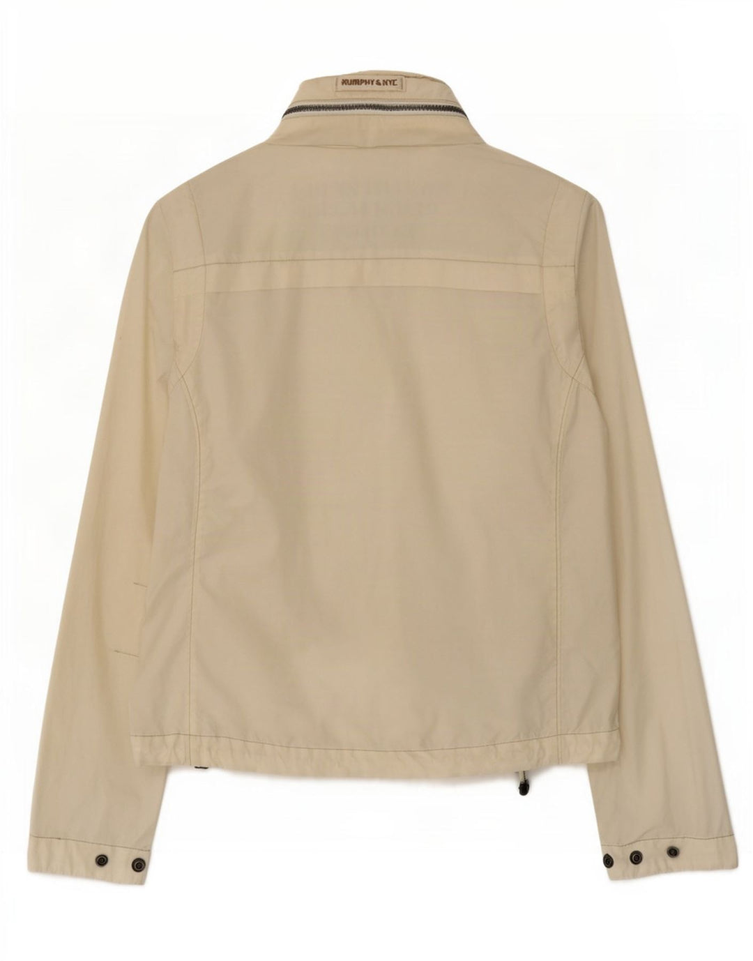 Murphy & Nye Chaqueta bomber con capucha para mujer UK 10 Small Off White Cotton
