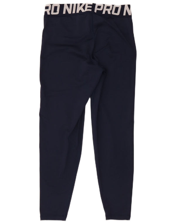 Nike Leggings Dri Fit Graphic para mujer UK 44 Mediano Azul marino Poliéster