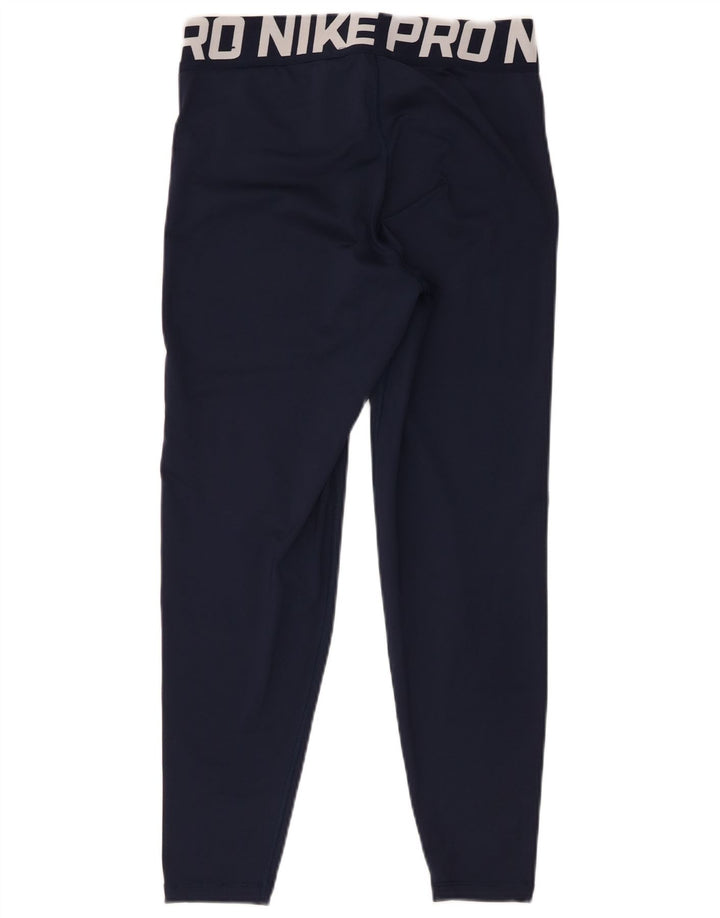 Nike Leggings Dri Fit Graphic para mujer UK 44 Mediano Azul marino Poliéster