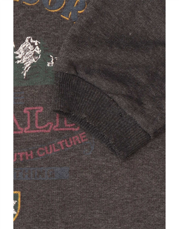 Wampum Sudadera con gráfico para Hombre, Jersey, Grande, Gris