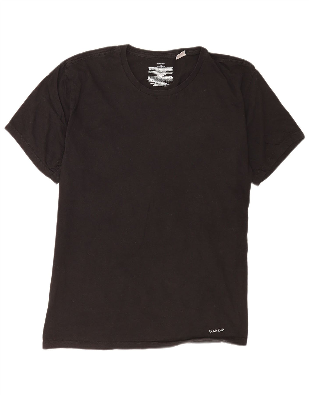 Calvin Klein - Camiseta para hombre, talla grande, algodón negro