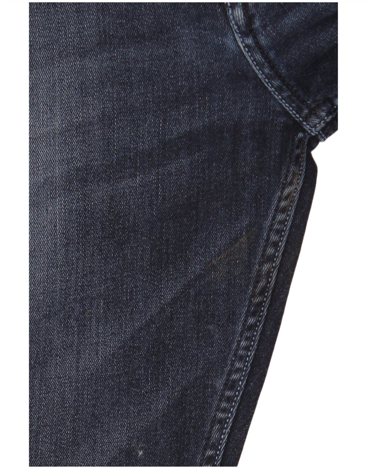 French Connection Vaqueros ajustados desgastados para hombre W36 L28 Algodón azul marino