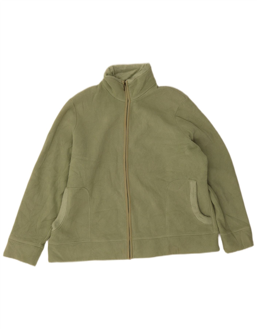 Marks & Spencer Chaqueta polar extragrande para mujer UK 18 XL Poliéster verde